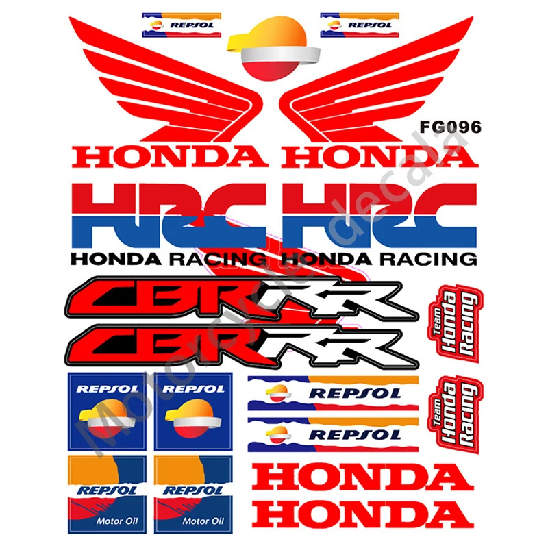 HONDA motorcycle retrofit sticker waterproof reflective personality LOGO decal