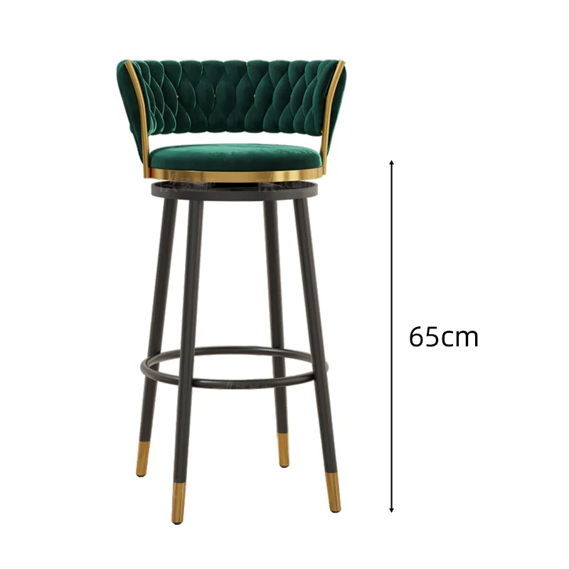 Bar chair rotating home light luxury front cash register sit modern simple network red island counter bar round high stool