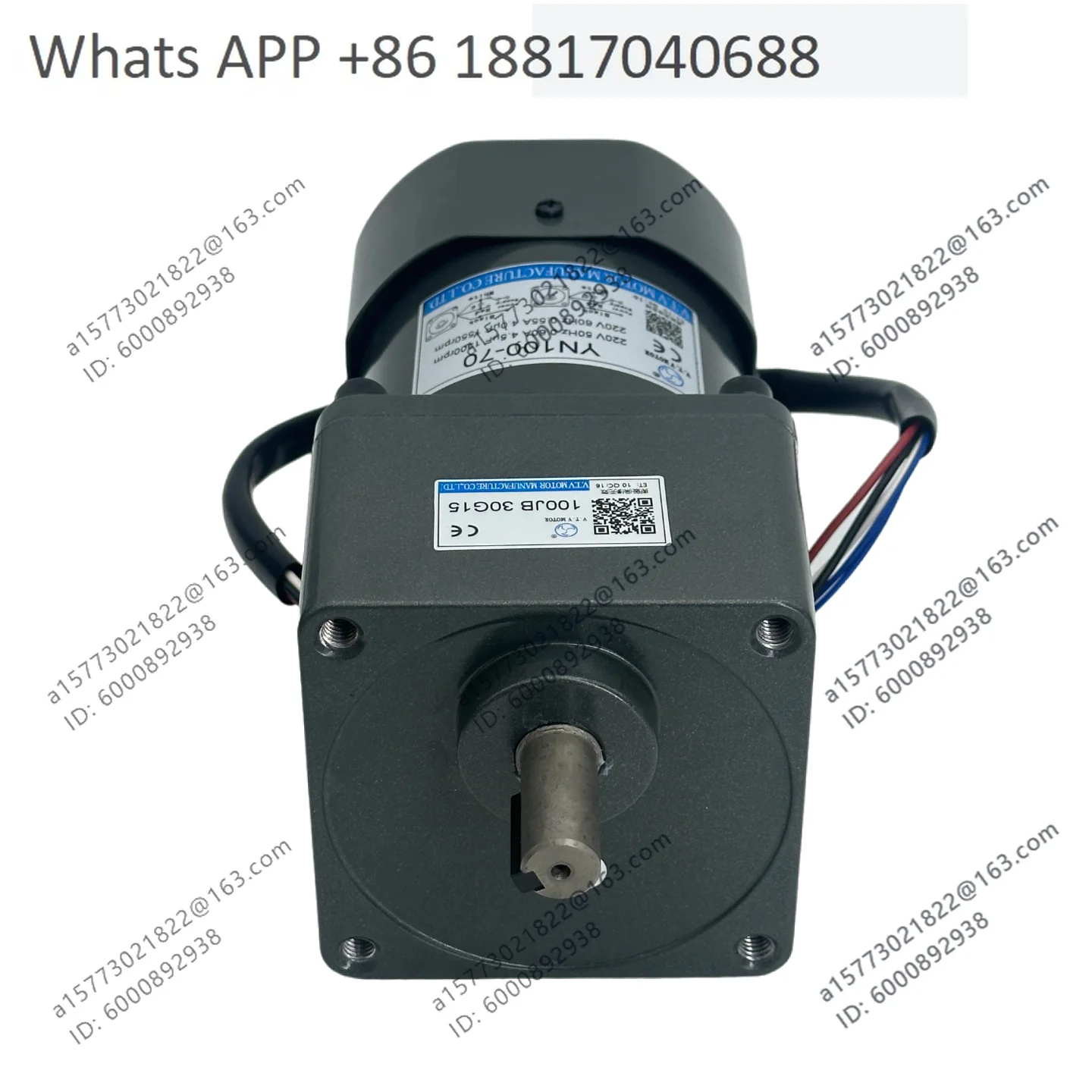 VTV micro-special micro-speed motor YN100-70 gearbox 100JB30G15 single-phase 220V AC motor 70W