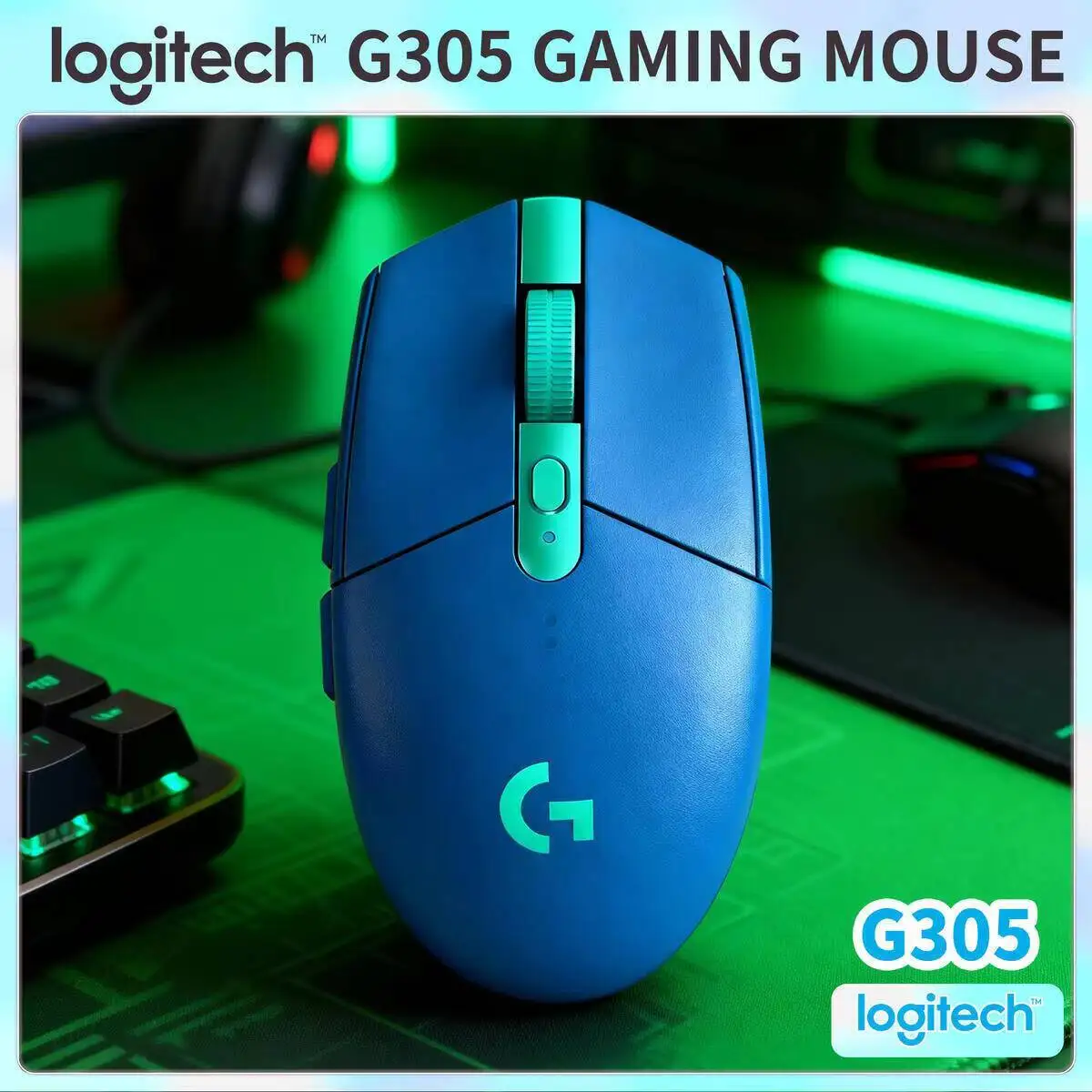 

Logitech G305 Wireless Gaming Mouse, 12000 DPI, On-Board Profile Storage, 6 Programmable Buttons, 91g Lightweight Build