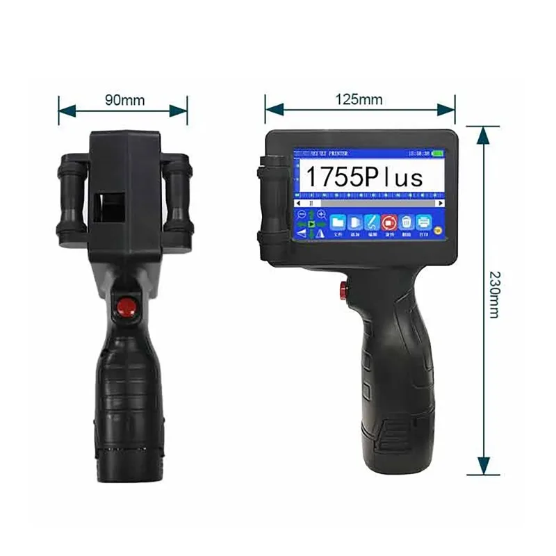 12.7mm Mini Label Printer 28 Languages Portable Mini Smart Handheld Inkjet Printer Non-encrypted QR Barcode Date Coding Machine