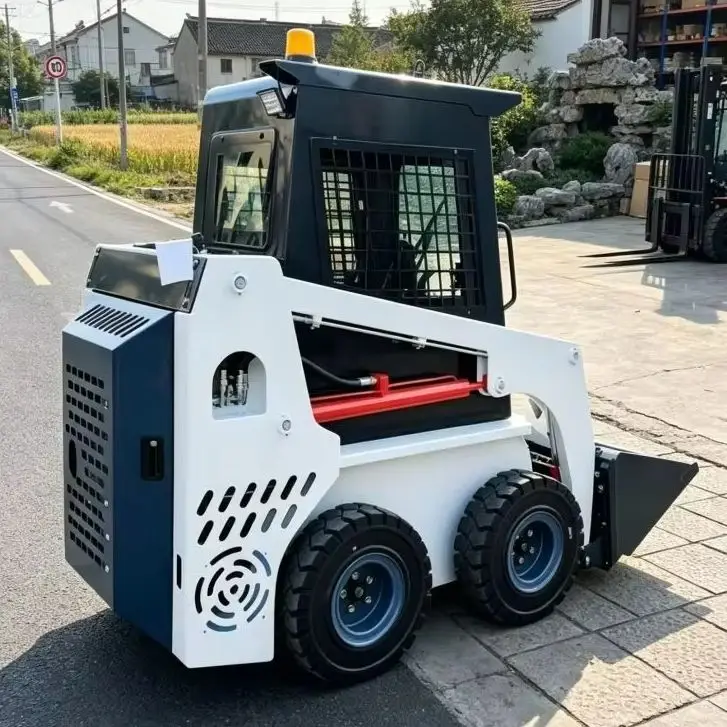 

Customized Small Skid Steer Loader for Tunnel Construction, Ride-on Low-profile Multi-functional Muck Transfer Skid Loader