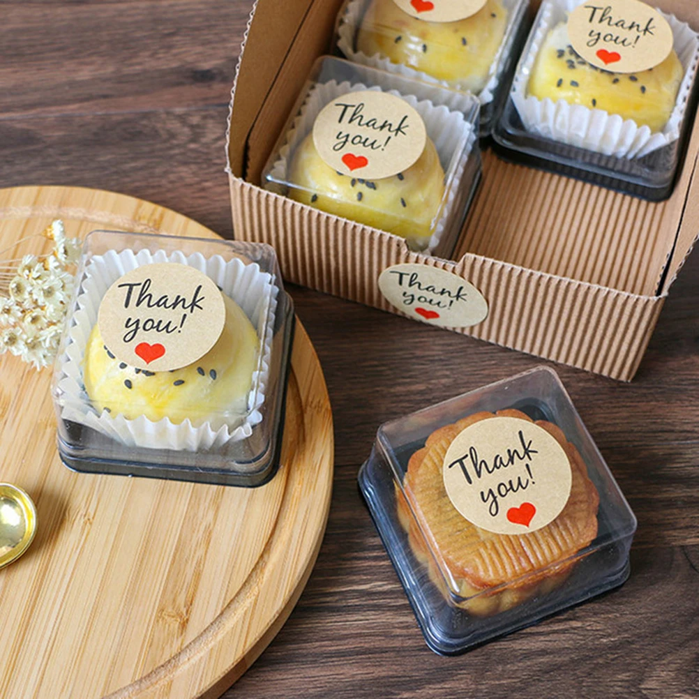 

600 Pcs Thank You Sealing Sticker Wedding Thanks Stickers Kraft Paper Labels