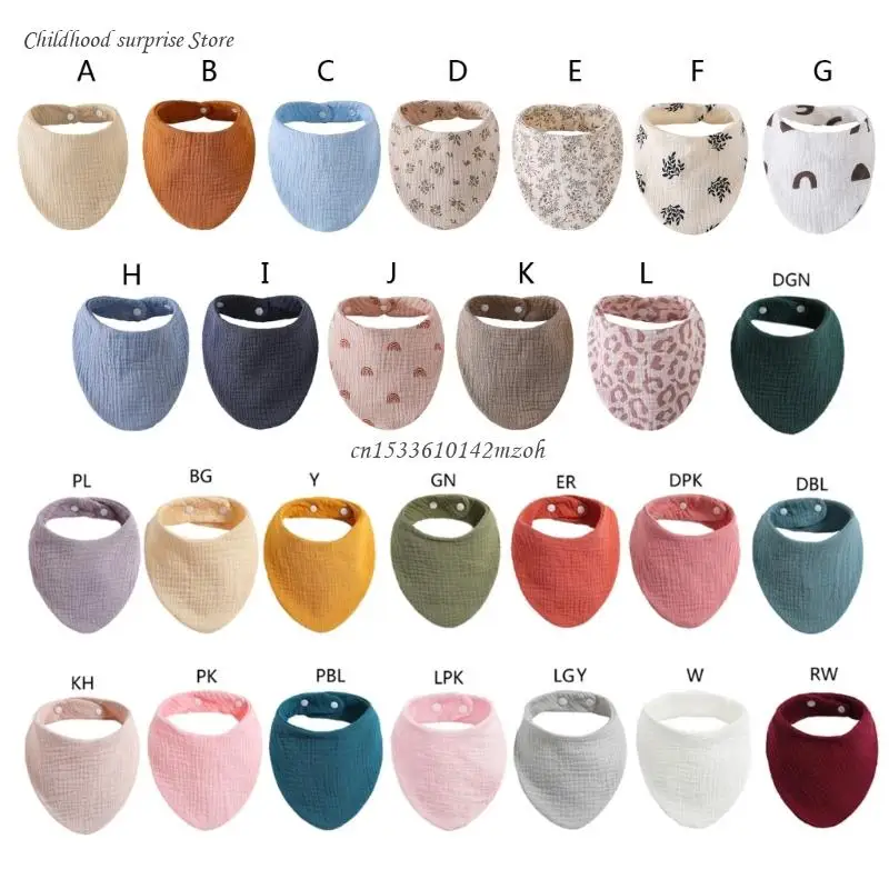 Baby Bib for Triangle Scarf Comfortable Drooling Towel Absorbent Cloth Infant Bi Dropship