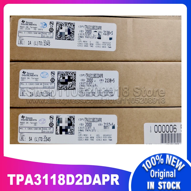 10 PZ/LOTTO TPA3118D2DAPR TPA3118D2DAP TPA3118D2 TPA3118 HTSSOP32 100% Nuovo Spot stock