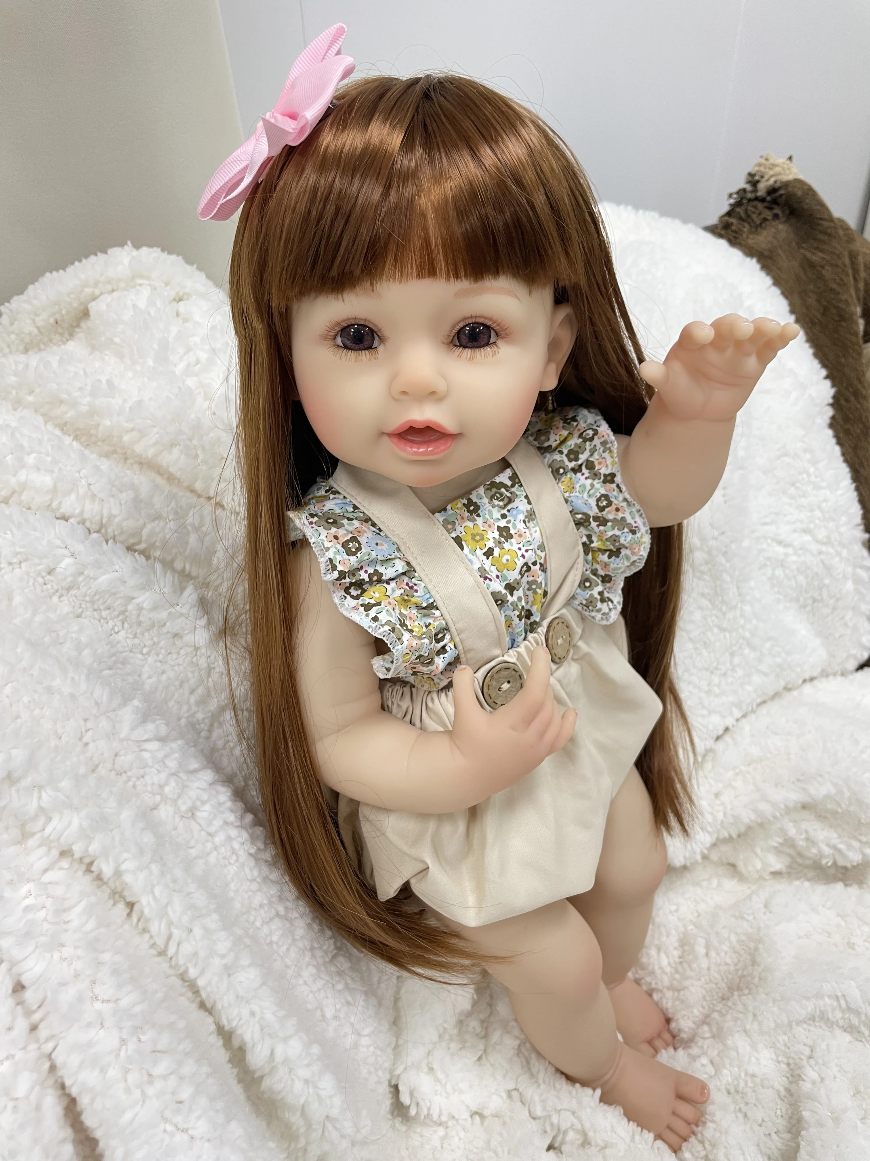 Cokela Hot Sale 55CM Baby Dolls Reborn Lifelike Toddler Dolls Silicon Reborn Baby Doll Cute