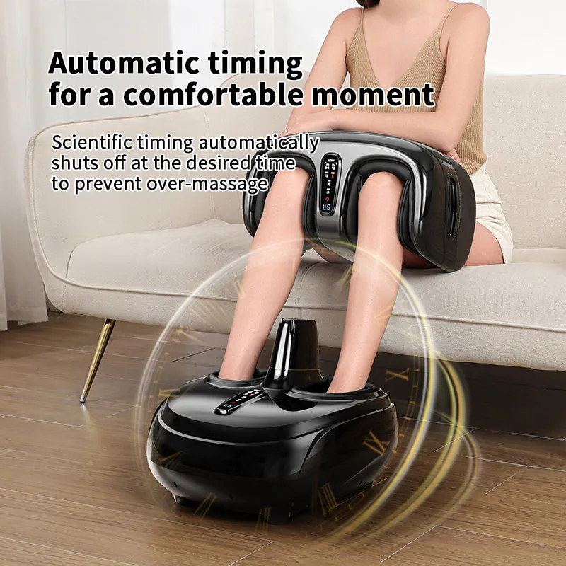 Массажер для ног 2 в 1, массажер шиацу для ног и икр с глубоким разминанием подушек безопасности, компрессионный массаж для снятия усталости