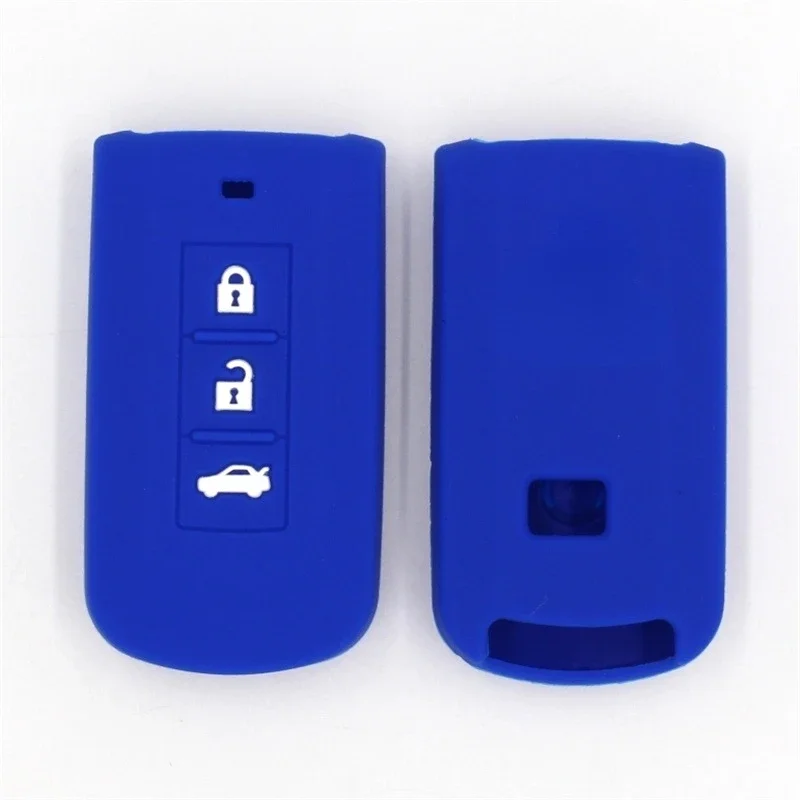 Silicone Car Key Cover for MITSUBISHI OUTLANDER 3 ASX Colt Lancer 10 EX Grandis Pajero Sport Remote Key Protection Case