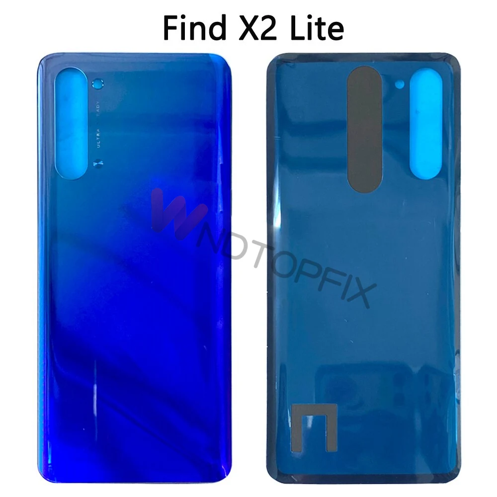 High Quality For Oppo Find X Battery Cover CPH1871 Back Housing Replacement Case For Oppo Find X2 / X2 Lite Back Battery Cover