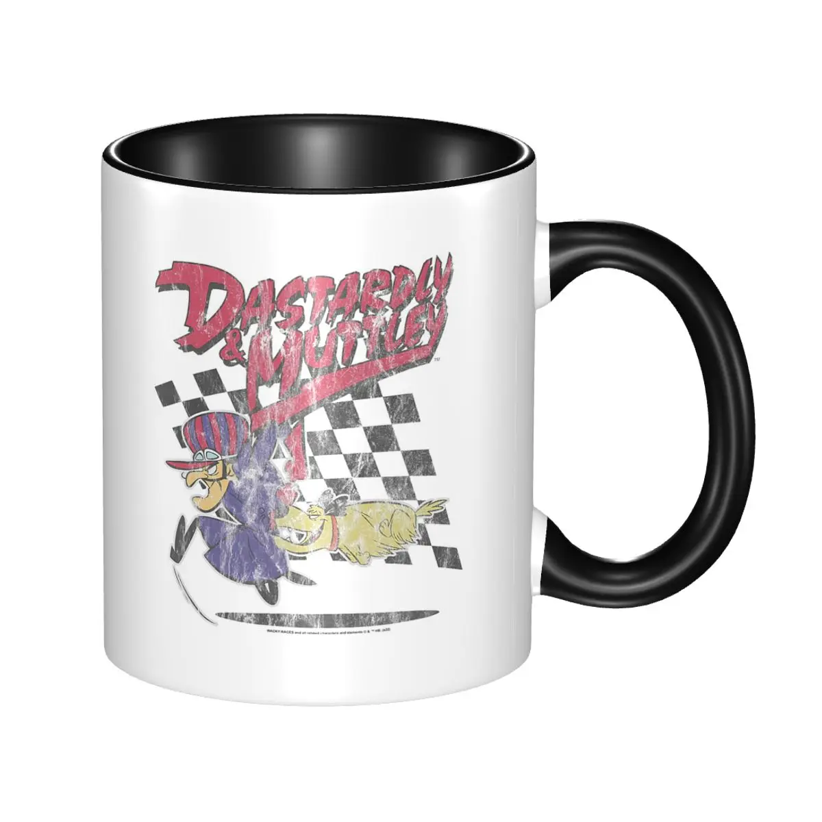 Muttley Laughings Wacky Races Cartoon Dog Mug Funny Ceramic Coffee Cups Tea Mugs Milk Cup Drinkware Gifts for Friends