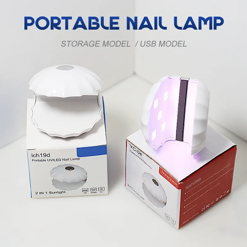 Clou Beaute UV LED Lamp 10W Nail Dryer For Machine Portable USB Cable Home Shell Nails Light Curer Nail Art Drying Tools