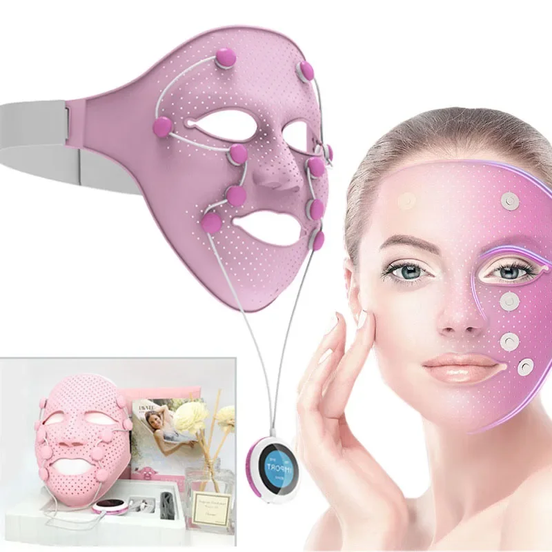 EMS Trillingen Schoonheid Massager Facial SPA Gezichtsmasker Kin Wang Lift Up Afslankmachine Anti-rimpel Magneet Massage Masker