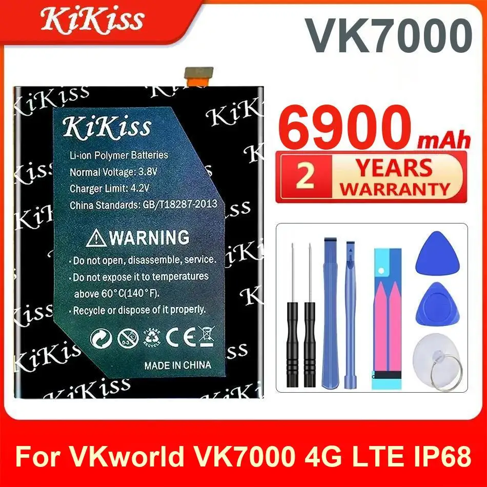 Аккумулятор Kikiss 6900 мАч VK7000 для Vkworld 4G LTE IP68 Аккумулятор Kikiss 6900 мАч VK7000 для Vkworld 4G LTE IP68