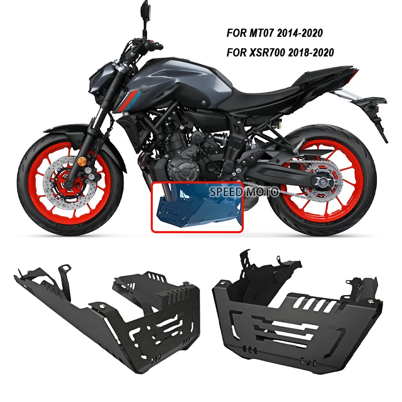 

Motorcycle Chassis Expedition Skid Plate Engine Guard Chassis Protective Cover For YAMAHA MT07 MT-07 FZ07 FZ-07 XSR700 XSR 700