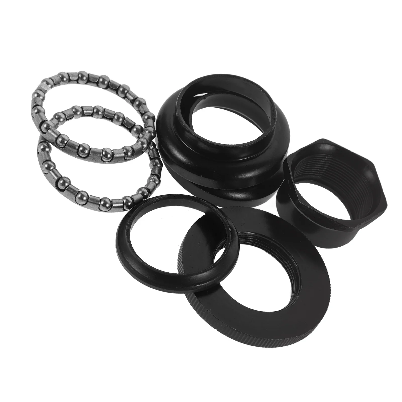 

1 Set Bike Headset Metal Front Fork Bowl Set For Urban Commuting Tapered Stack Mountain Bicycle Accessory Headset Replacement