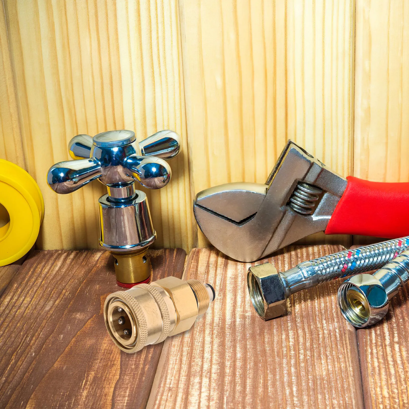 High Pressure Cleaner Connector Washer Hose Threaded Adapter Power Fittings Connection Golden Brass Swivel