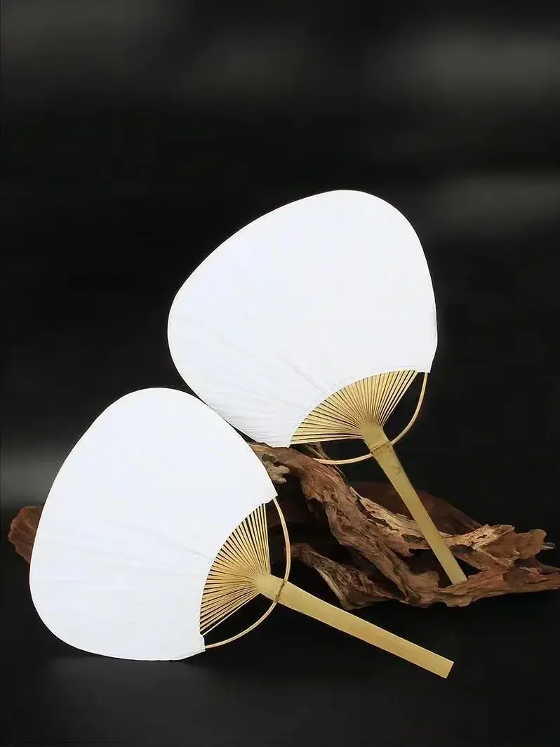Weißer Bambus-Handfächer DIY Kalligrafie Hochzeitsgeschenke Umweltfreundliche Sommer-Hochzeit Outdoor-Geburtstagsdekoration – Detail 2