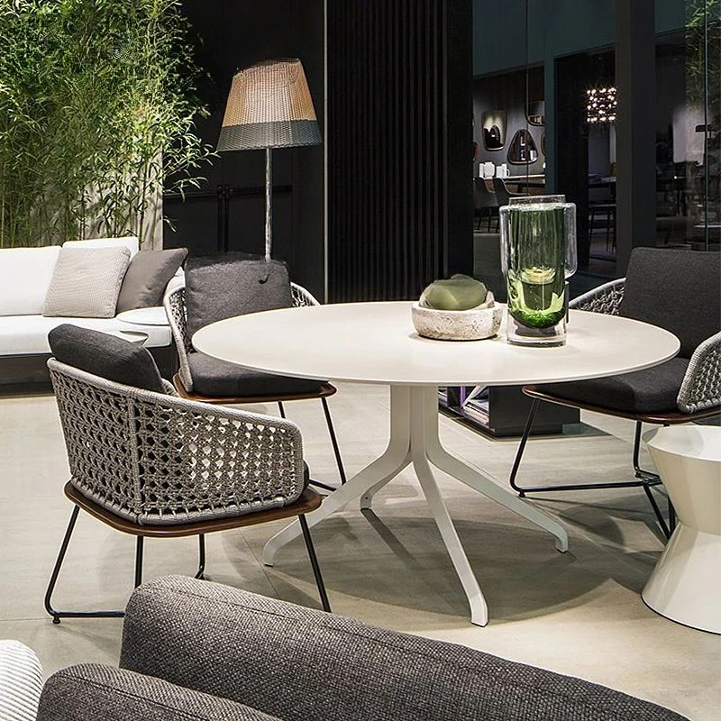 Zz طاولة وكرسي خارجي فناء B & B قسم المبيعات طاولة خارجية وكرسي في الهواء الطلق شرفة الفندق كرسي الروطان الترفيهي #3