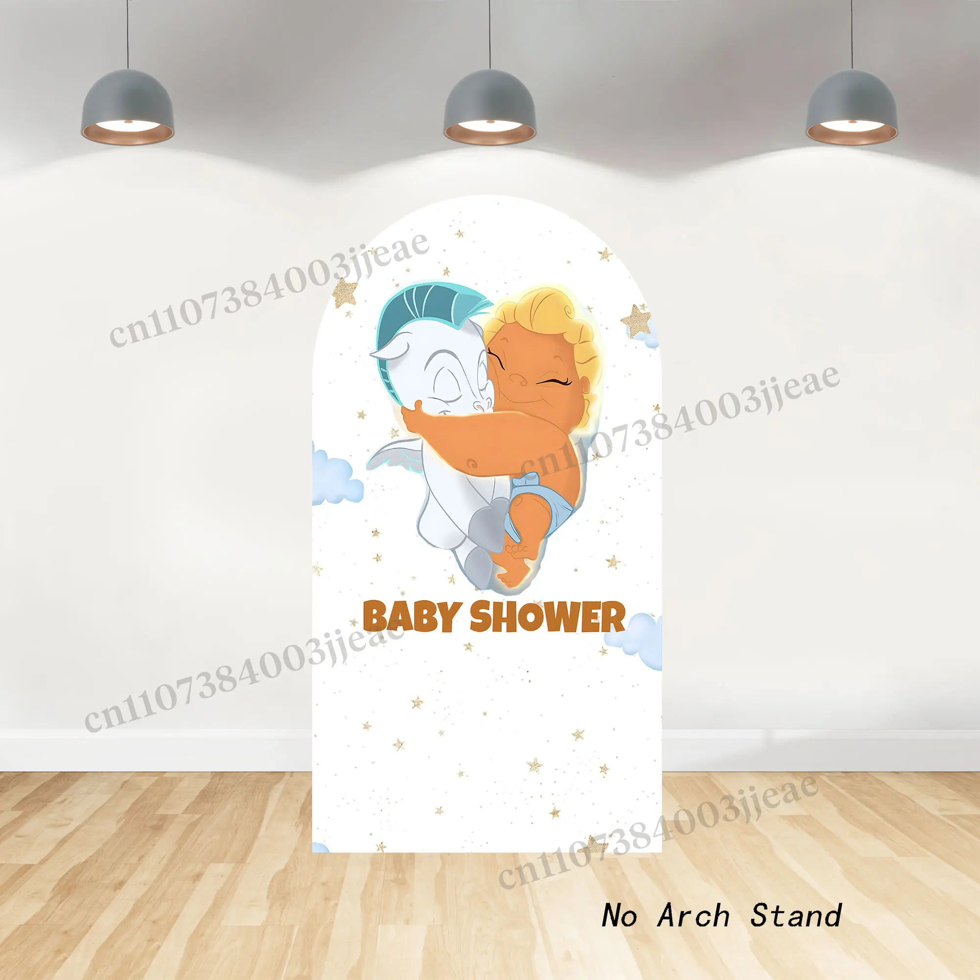Baby Hercules Arch Backdrop Pegasus Theme Covers Child Boys 1st Happy Birthday Babe Shower Party Background Banner Poster Decor