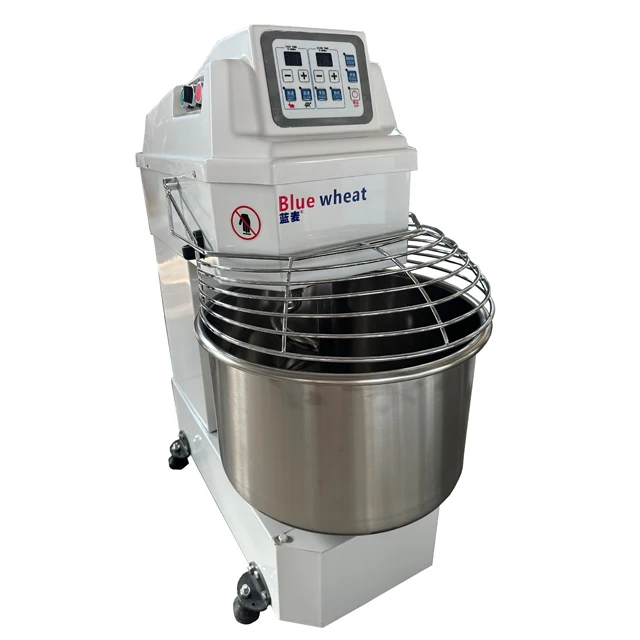 Flour efficient commercial two-speed double-action dough mixer for bakery restaurants and food production