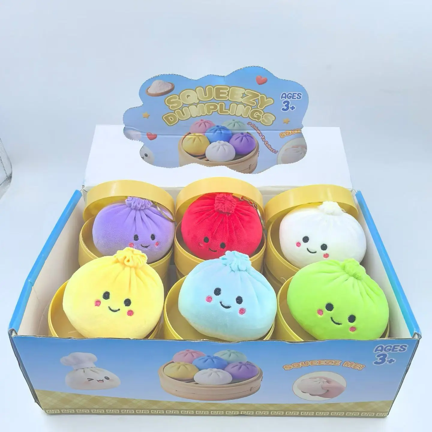 

Simulation Plush Dumpling Pressure Ball Slow Rebound Soft Pinch Decompression Office Home Decorat Children Adults Birthday Gifts