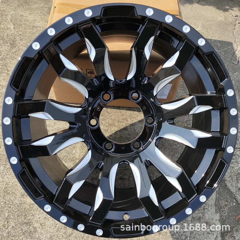 

Suitable for F66DX409 17 inch 6x139.7 Shengbo, personalized car modification aluminum alloy wheel rim tire bell