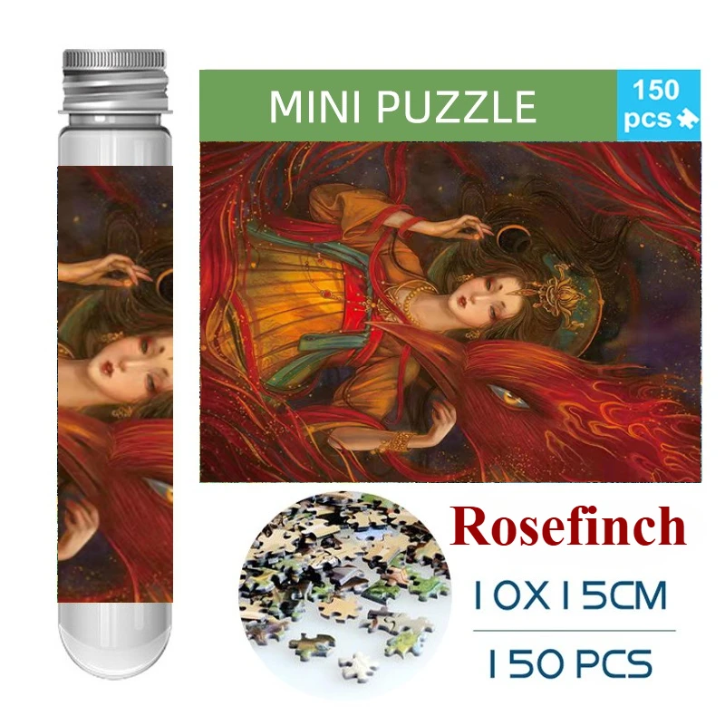 

150PCS Mini Test Tube Rosefinch Jigsaw Puzzles Decompression Game for Adults Family Educational Decoration Toy