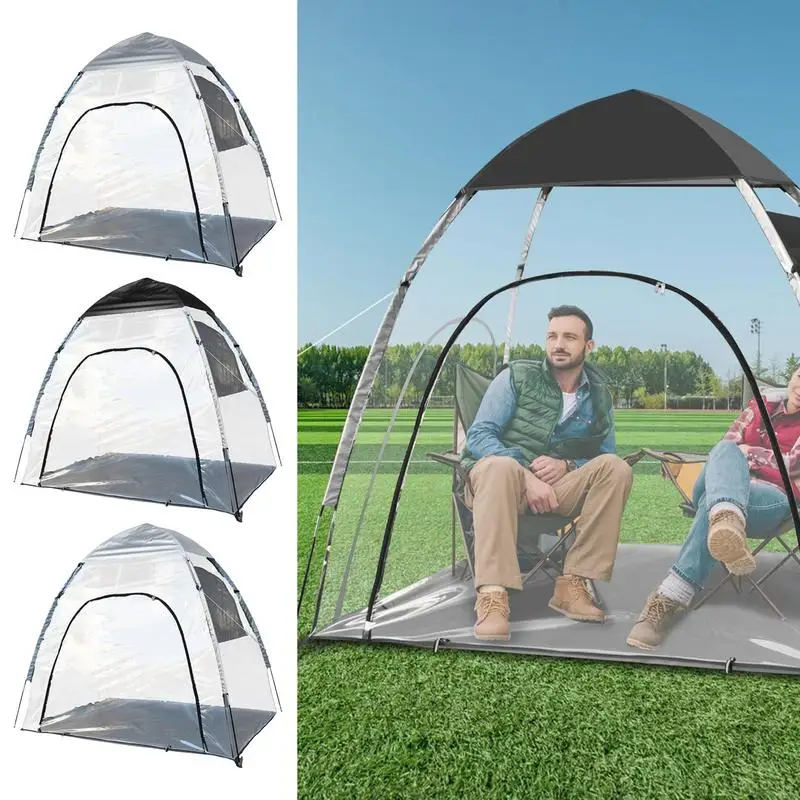 Sports Tent Transparent Folding 2-3 Person Portable Tent Outdoor Windproof Quick Opening Tent Weatherproof Tents For Camping