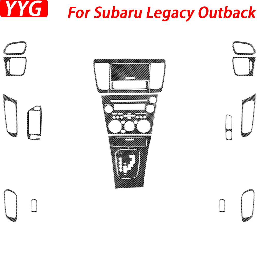 

Для Subaru Legacy Outback 2005-2009 комплект панелей стеклоподъемников из углеродного волокна с переключением передач воздуховыпускного отверстия автомобильные аксессуары для интерьера наклейка