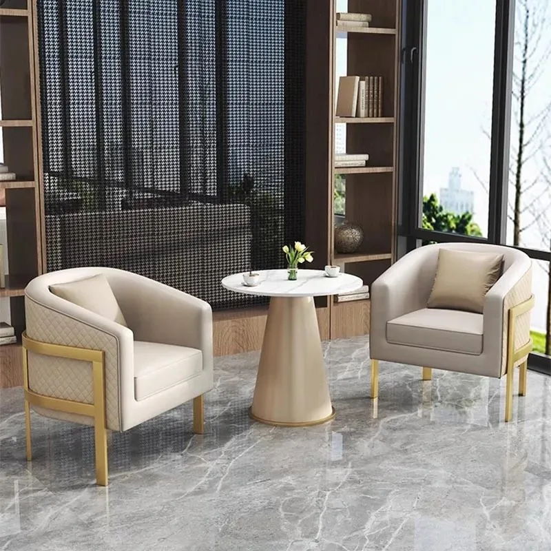 

Modern Bedroom Furniture Chairs Black and White Luxury Nonslip Armrest Water Adjusted Proof Salon Nordic Office Designer Reading