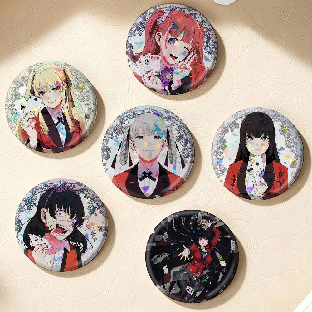 Kakegurui Mary Saotome y Yumeko Jabami - Accesorios de 75mm, 44mm, 25mm: Juguetes, Insignias, Broches, Pins para Mochilas y Sombreros
