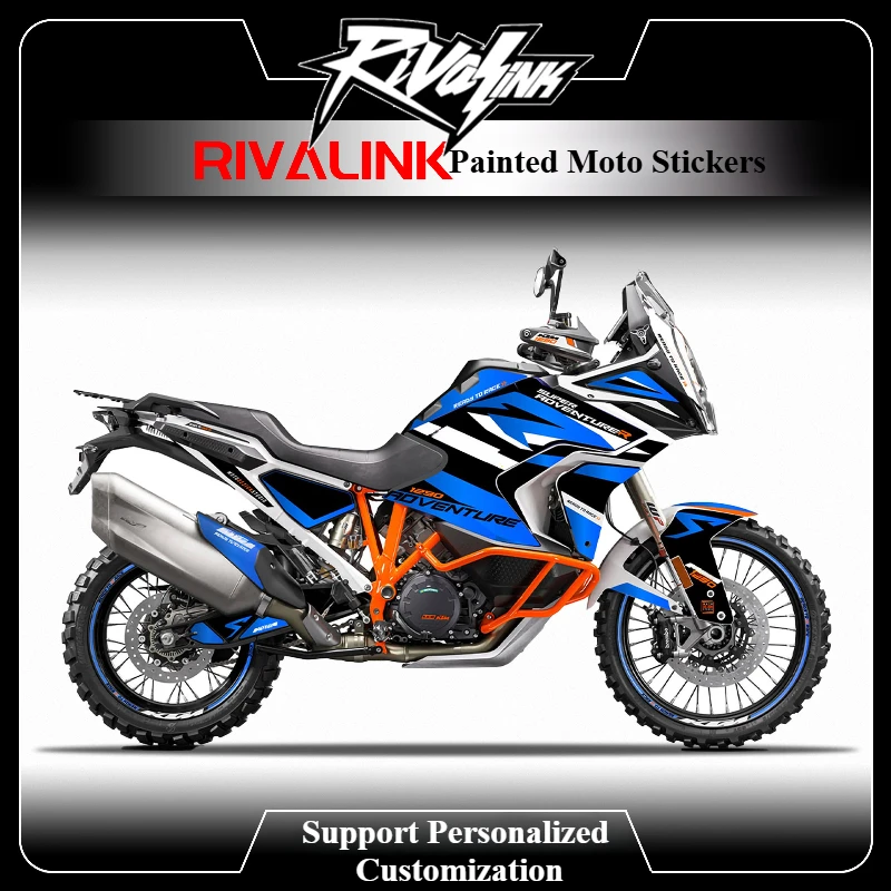 Motorcycle Customize Stickers Kit For KTM 1290 Super Adventure 2021 2022 2023 2024 Glitter Moto Graphics Decals Kit