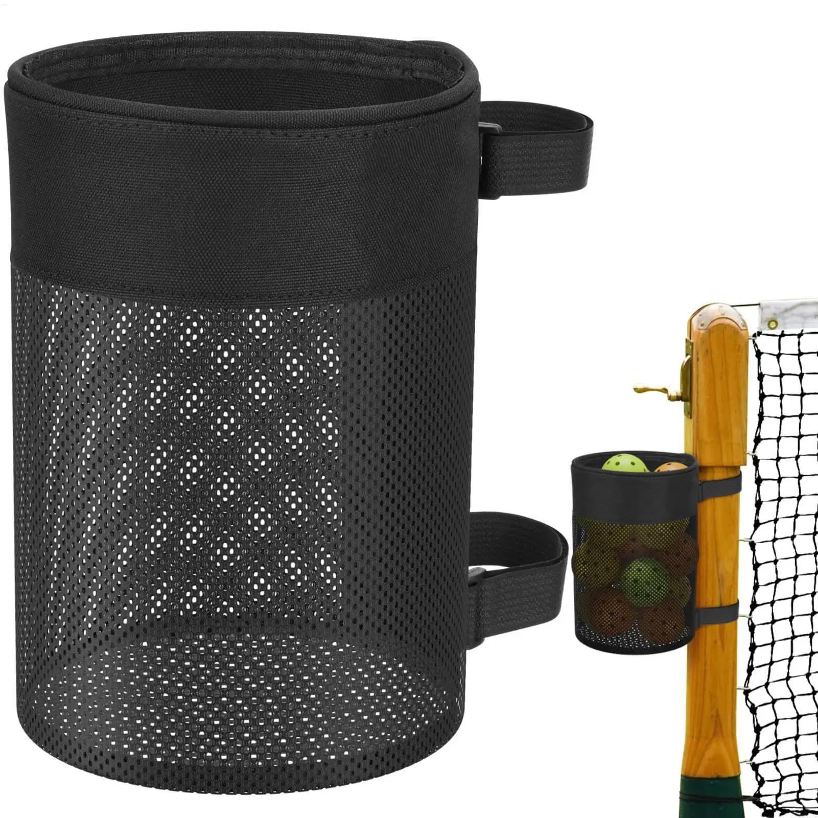 

Держатель для мячей для пиклбола, органайзер большой вместимости, сумка для хранения мячей для мужчин, женщин, мальчиков, девочек, подростков, спортсменов