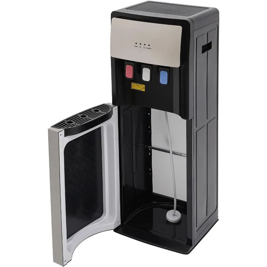 ตู้เก็บน้ำดื่มแบบเติมจากด้านล่าง พร้อมเครื่องทำน้ำร้อน-เย็น และระบบล็อคป้องกันการลวก เหมาะสำหรับการใช้งาน