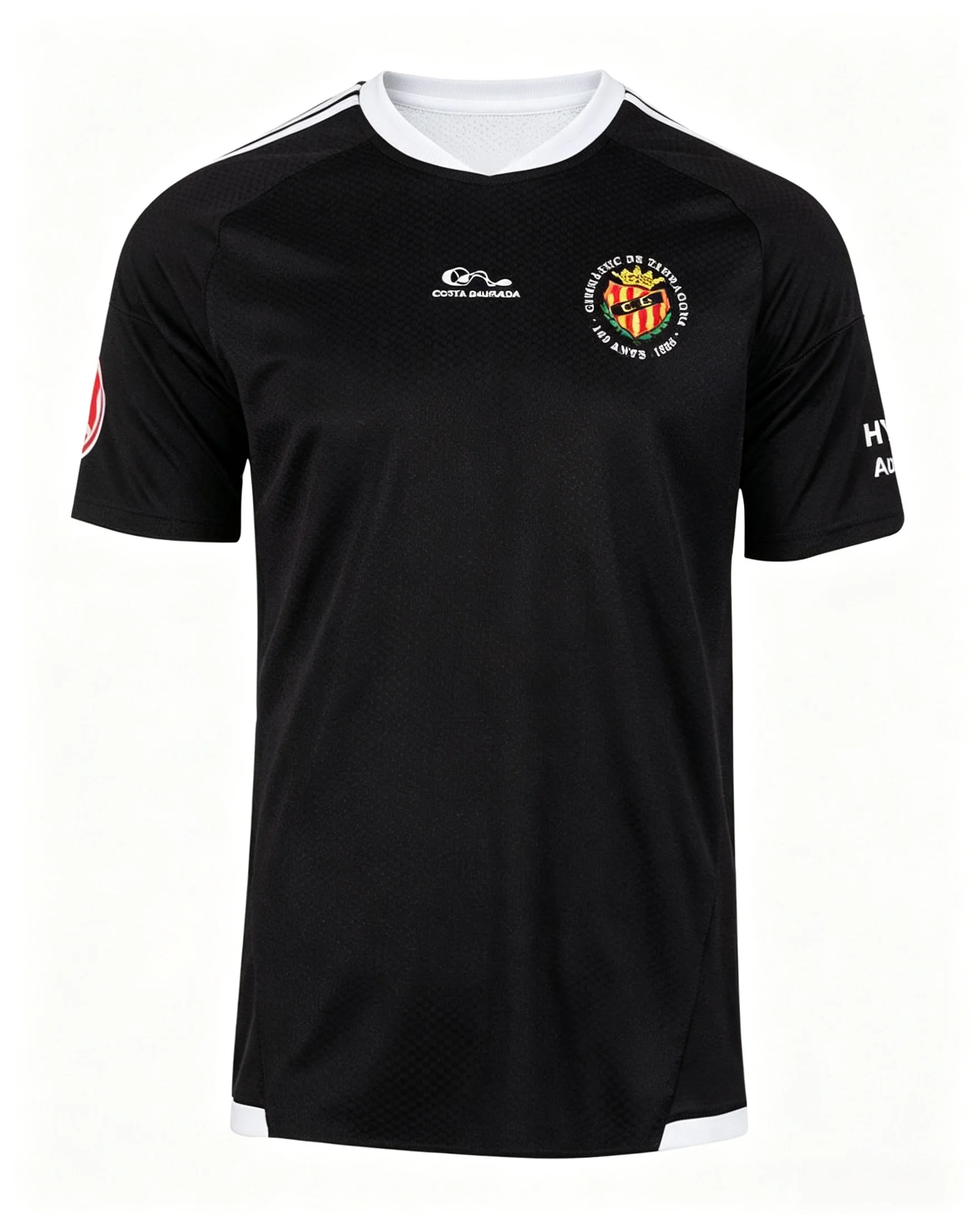 Gimnàstic de Tarragona 3D Printed Football Jersey Men Breathable Quick Drying Short Sleeved T-shirt Family Matching Clothing