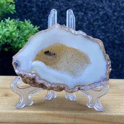 Natural High-quality Agate Geode Raw Stone Slices  Healing Aura Gemstones  Health Care  Home Decoration