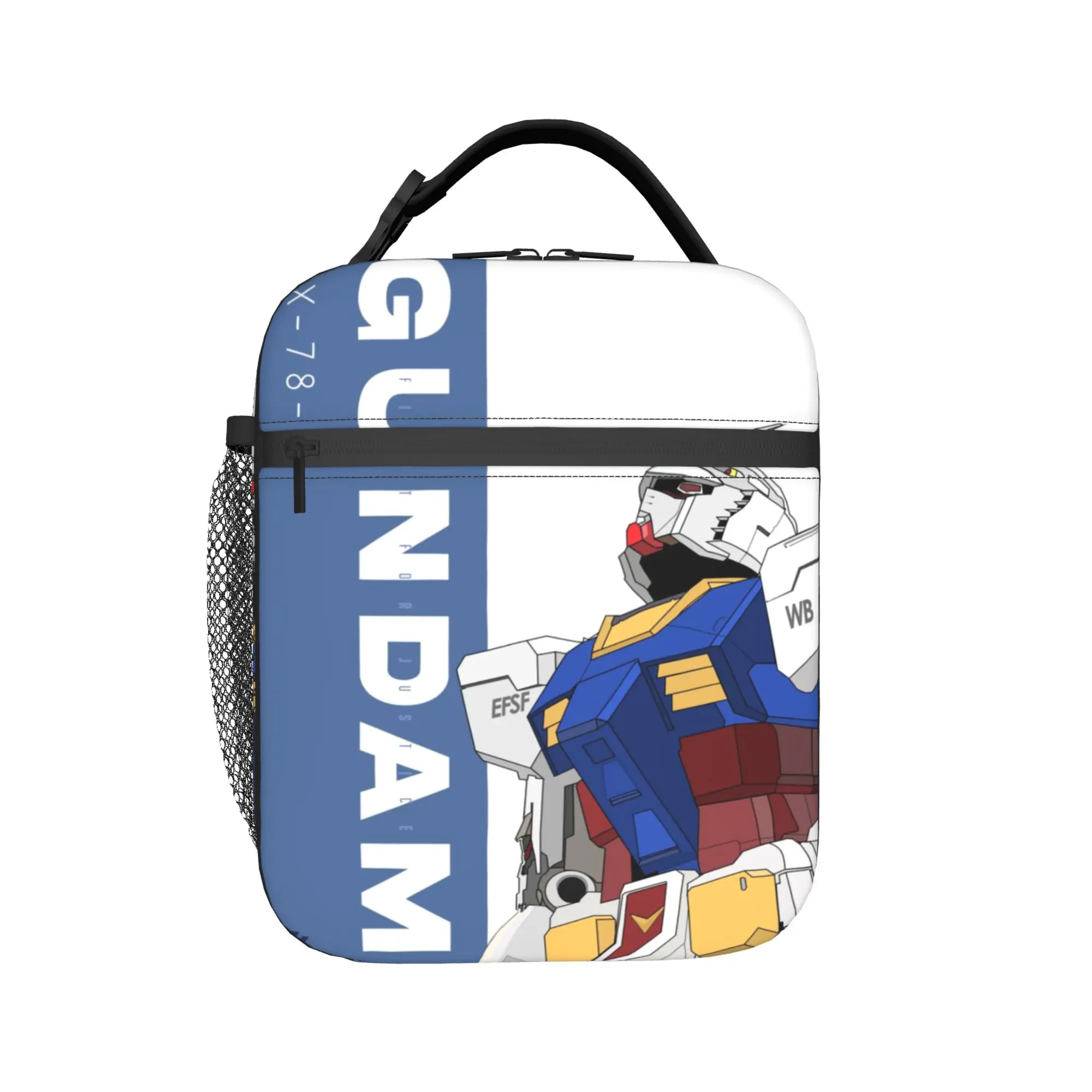 

mobile suit gundams Thermal Insulated Lunch Bags for Picnic Portable Food Container Bags Men Women Cooler Thermal Lunch Boxes