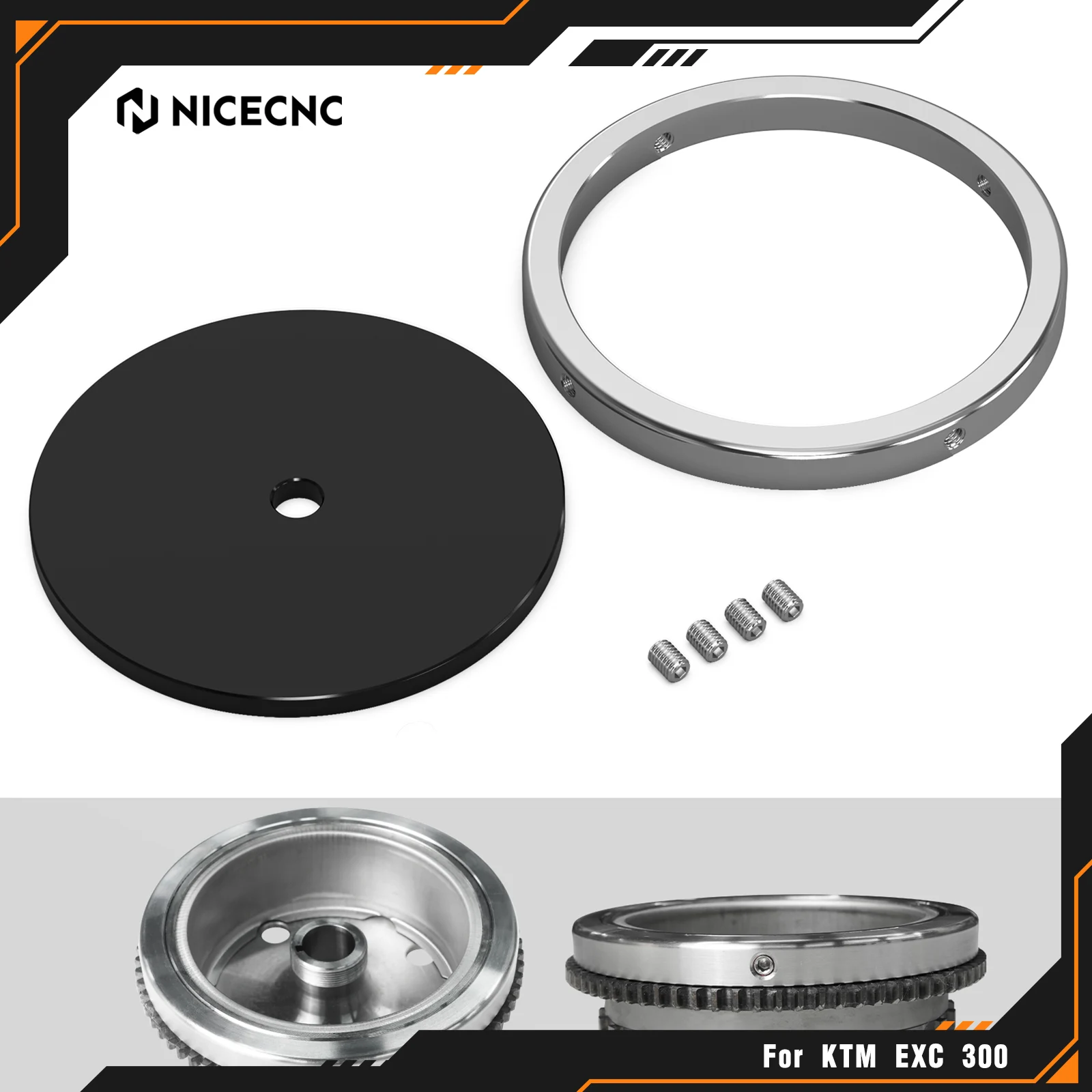 nicecnc-for-ktm-exc-tpi-300-2023-exc-300-xc-xcw-6d-tpi-2017-2022-for-husqvarna-te300-te300i-10oz-283-±5g-flywheel-weight-circle