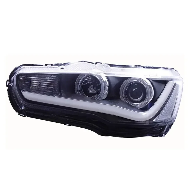 Head Lights For Mitsubishi Lancer LED Headlight 2009-2018 Headlights Lancer DRL Turn Signal High Beam Angel Eye Projector