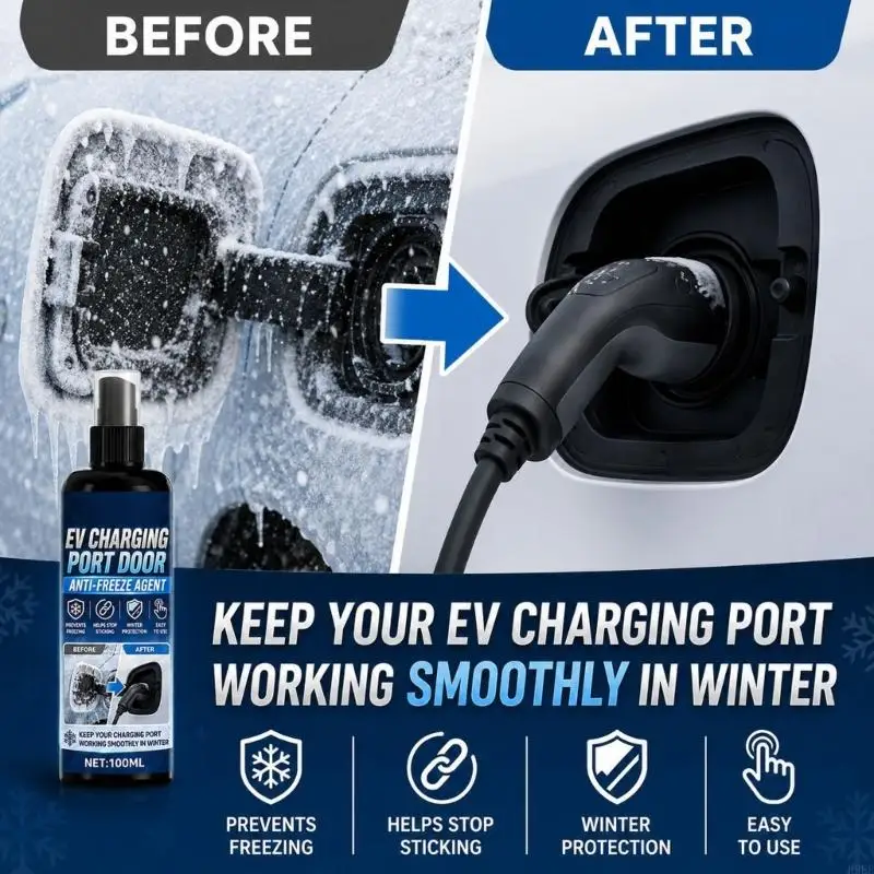 Pump Applicator for Electric Vehicle Charging Port Door Care, Used on Edges and Moving Sections Without Removing Port H9EE