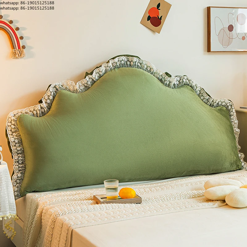 New Style  Headboard Cushion Large Bed Backrest Pad Bedroom Detachable Washable Back Pillow Queen Size Comfort Support