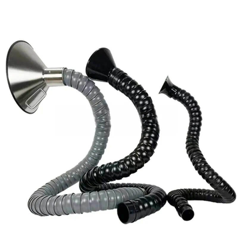 Flexible Smoke Exhaust Ventilator Pipe Positioning Bamboo Tube Suction Air Collector Hood Industrial Smoke Extraction System