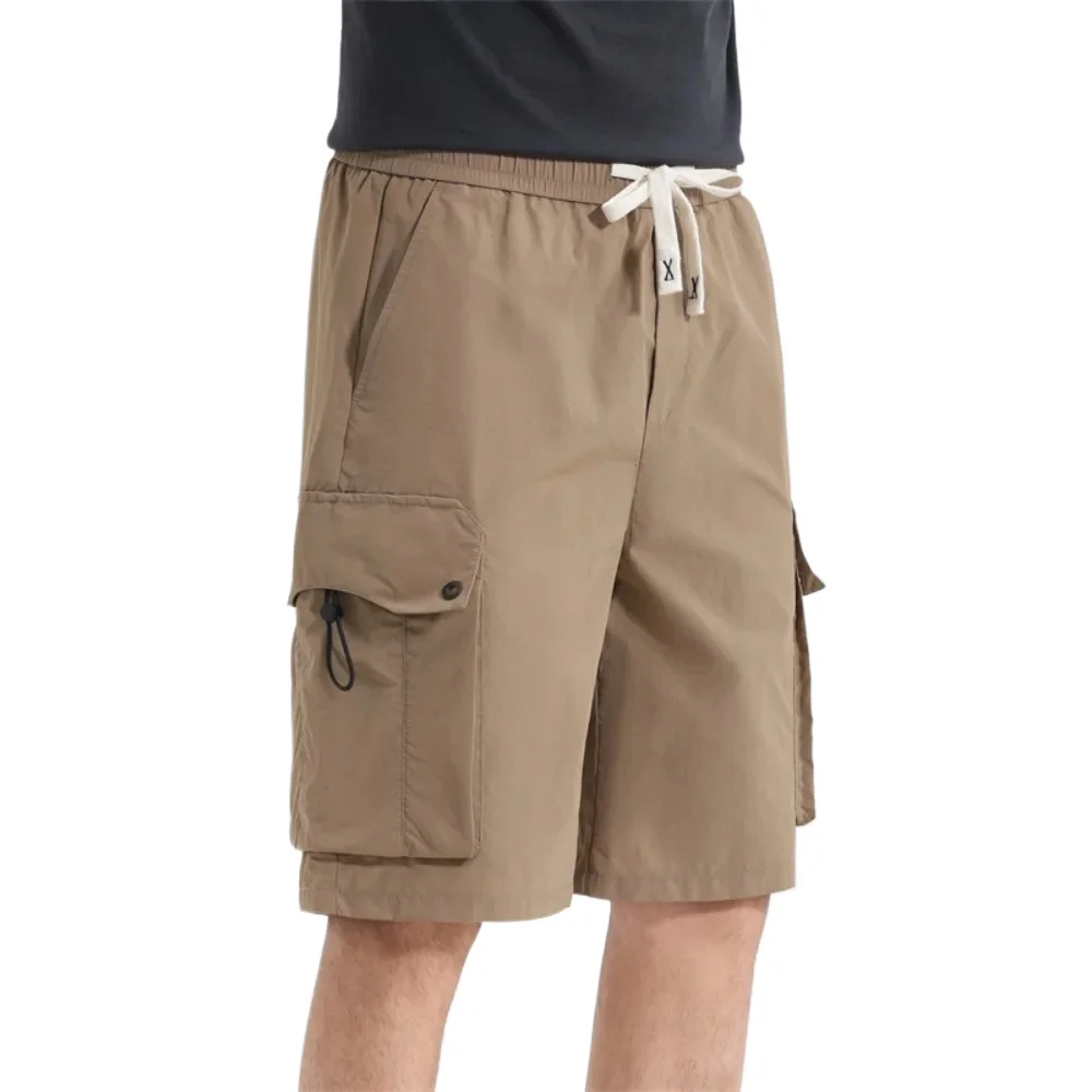 

Outdoor Cotton Casual Shorts Drawstring Soft Loose Beachwear Joggers Sports Pants