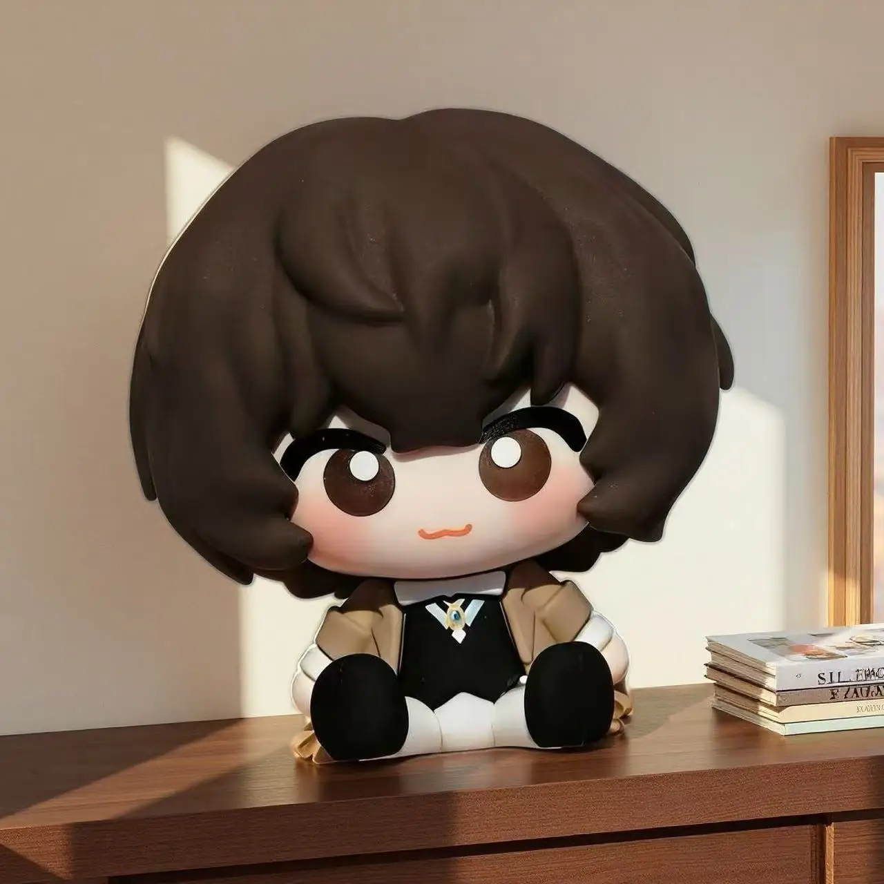 Q Version Taizai Zhong PVC Sitting Figure Anime Surrounding Gift Bungo Stray Dogs Literary Celebrity Wild Dog Collectible Toy