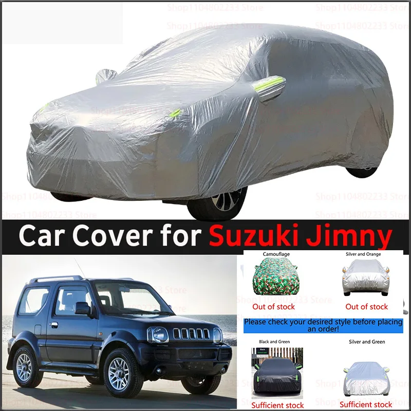 

For Suzuki Jimny Car Covers Outdoor Waterproof Sun Rain Snow Protection UV Auto Cover 190T Car Protective Full Covers
