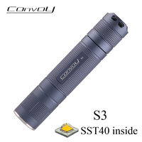 Convoy S3 Flashlight SST40 Linterna Led 18650 Torch Mini Flash Light Camping Fishing Lamp Latarka High Power EDC Lanterna