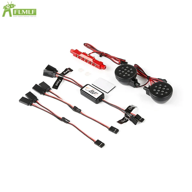 Luz LED + foco delantero + juego de luces traseras 1 apto para 1/5 HPI ROFUN BAHA ROVAN KM BAJA 5B Rc coche juguetes piezas de juegos