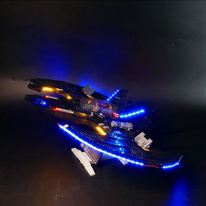 Kit de luz LED DIY RC para LEGO 76161 Batwing, juego de bloques de construcción, solo luz LED, sin modelo de bloques