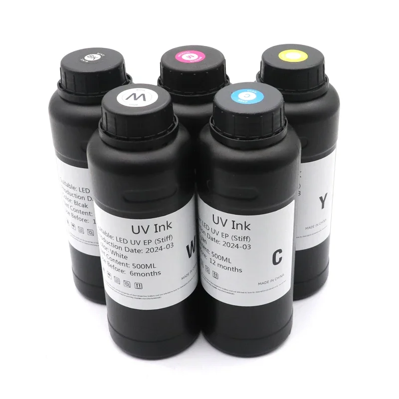 Imagem -03 - Mesa Tinta Led para Epson Tinta uv Impressora Tx800 Xp600 L800 L805 L1800 R290 R330 1390 1400 I3200 I1600 Dx5 Dx7 500ml uv