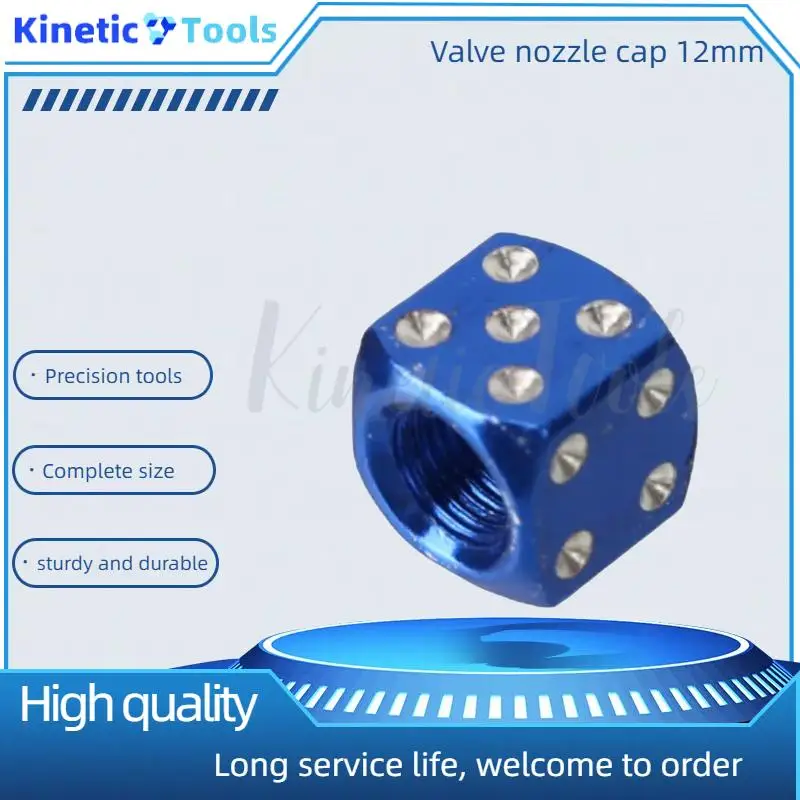 Aluminum Dice Tire Valve Caps Anodized Wheel Rim Tire Stem Covers Universal Car Air Valves Dust-proof Covers